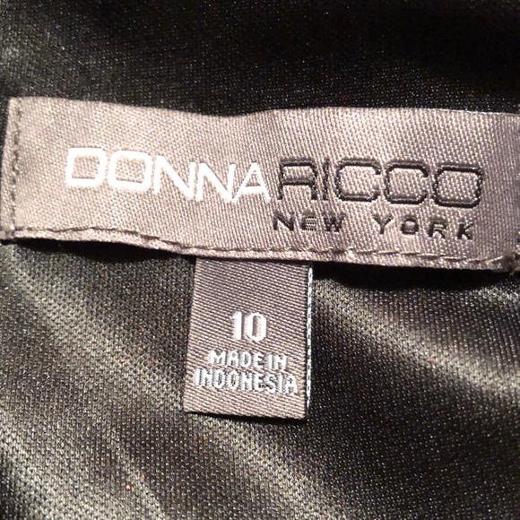 Donna Ricco Women’s Shimmering Floral Dress NWT 10 - Picture 5 of 5